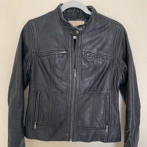 MICHAEL Michael Kors black leather jacket